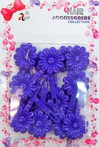 LOT OF 2 PACK--1.25 INCH DAISY FLOWER HAIR BARRETTES(20 COUNT/PK)-HB615 - Picture 1 of 19