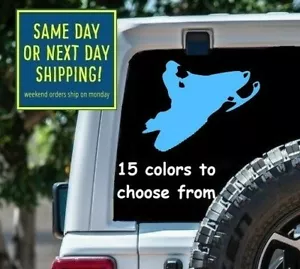 7 Sizes MAN MALE SNOWMOBILE Car Window DECAL STICKER MacBook Laptop Tablet GIFT - Bild 1 von 3