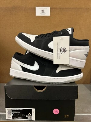 Pantalones Cortos Nike Air Jordan 1 Low SE Diamond Talla Para Hombre 9 DH6931-001 En Mano Foto 1 de 4