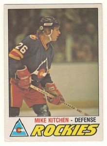 1977-78 O-PEE-CHEE # 267 MIKE KITCHEN RC ROCKIES OPC HOCKEY NICE AND NO CREASES