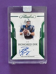 2023 PANINI FLAWLESS PEYTON MANNING HONORED INK EMERED ON CARD AUTO /5 - Picture 1 of 3