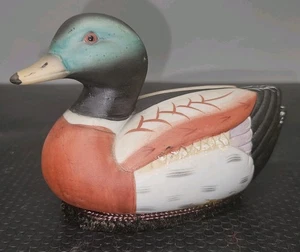 Vintage Jasco Keramik Stockente Fusselentferner Pinsel kleine Figur *LESEN* - Bild 1 von 18