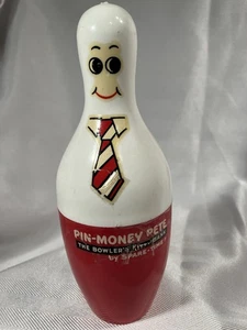 Vintage Pin Geld Pete Bowling Pin Coin Bank - Bild 1 von 4