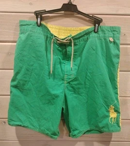 Bañador Polo Ralph Lauren XXL Amarillo Logo Board Shorts Y2K Surf Jockey - Imagen 1 de 8