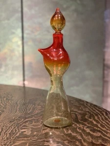 Husted Glass Works Blenko Reproduction Glass Style 5823 Stopper Colors - Picture 1 of 2