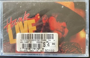 Hank Williams Jr. Hank Live - Cassette Tape - 1987 - Brand New Sealed - Picture 1 of 4