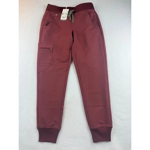FIGS Zamora 2.0 Petite Pantaloni Jogger Scrub alla Caviglia XXS Nuovi Rosso Marrone Sanità - Foto 1 di 9
