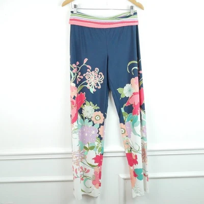 Pantalones Trina Turk Medianos Cubierta de Natación Real Botánico Retro Floral Resort Playa Foto 1 de 4