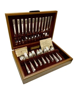 Placa de plata de colección Oneida Community Coronation 1936 72 piezas servicio para 12 cubiertos - Imagen 1 de 10