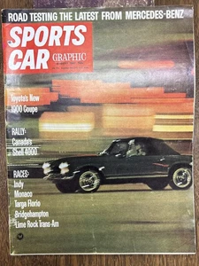 Sports Car Graphic Magazine August 1967 Toyota Indy Monaco Trans-am Mercedes - Foto 1 di 6