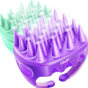 X2 Shampoo Bürste Kopfhaut Massagegerät Kopfhaut Peeling Schuppenentfernung Haarwachstum - Bild 1 von 18