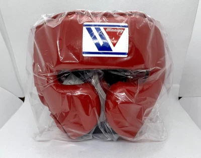 Winning Boxing Head gear Face Guard Red FG-2900 size M NEW Japan - Image 1 of 4