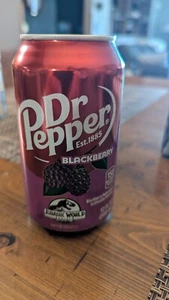 Dr. Pepper Blackberry Jurassic World Rebirth 12oz. Empty Can - Picture 1 of 3