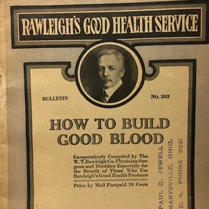Vintage 1928 Rawleigh's Good Health Service Booklet - Picture 1 of 13
