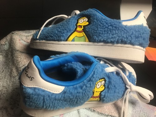 Adidas The Simpsons Marge X Superstar scarpa bassa ragazzo donna bianco blu [GZ1774]