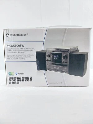 Soundmaster MCD5600 Kompakt Stereoanlage DAB+ BT CD/MP3 Radio Schwarz #KT5531O-Ü - Bild 1 von 4