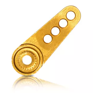 Aluminium Servo Horn 23T T4 28mm Gold for JR KoProPo Sanwa partCore 220010 - Picture 1 of 3