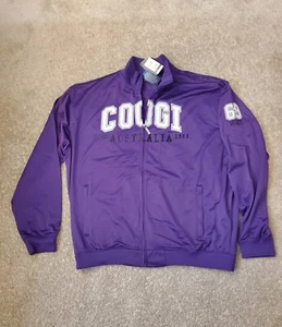 Coogi Jacket Men's Varsity Jacket Size XXXL 100% Polyester Purple Brand New - Picture 1 of 2