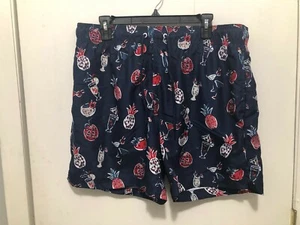 Jake Austin gefütterte Badehose Boardshorts Getränke Party tropisch Herren Gr. Large - Bild 1 von 2