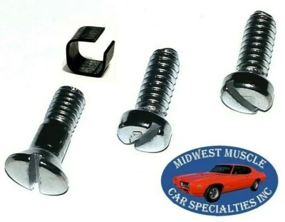 64-72 GM Parasol Parasol Parasol Interior Espejo Retrovisor Tornillos 4 piezas QE Foto 1 de 4