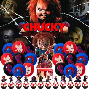 Chucky Party Supplies Birthday Decor Set Balloons Cake Toppers Banner Vinyl - Picture 1 of 7