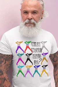 Camiseta Elvis Presley "¿Qué haría Elvis?" Hombre Divertido Regalo Estilo Warhol - Imagen 1 de 3