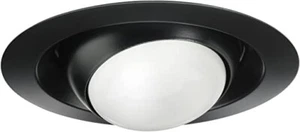 Details Juno Lighting 229-BL 6-Inch PAR/BR30 Regressed Eyeball with Black - Picture 1 of 1