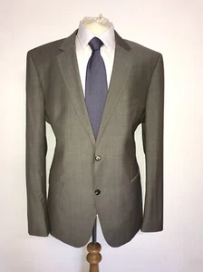 HUGO BOSS - Mens GOLDEN BEIGE WOOL SUIT - UK 46 Reg - W38 L32 - NICE SUIT - Picture 1 of 12