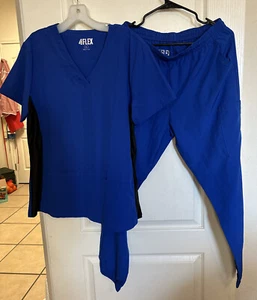 Damen GT 4FLEX Peeling Set mit Joggerhose und V-Ausschnitt Top groß - Bild 1 von 6