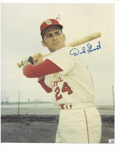 "Foto autografiada de Dick Groat de los Cardenales de San Luis de 8x10"" sin certificado de autenticidad" - Imagen 1 de 2