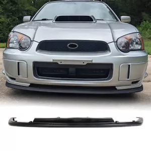 Divisor de alerón labial de parachoques delantero negro para Subaru Impreza WRX STI 8º 2004-2005 - Imagen 1 de 14
