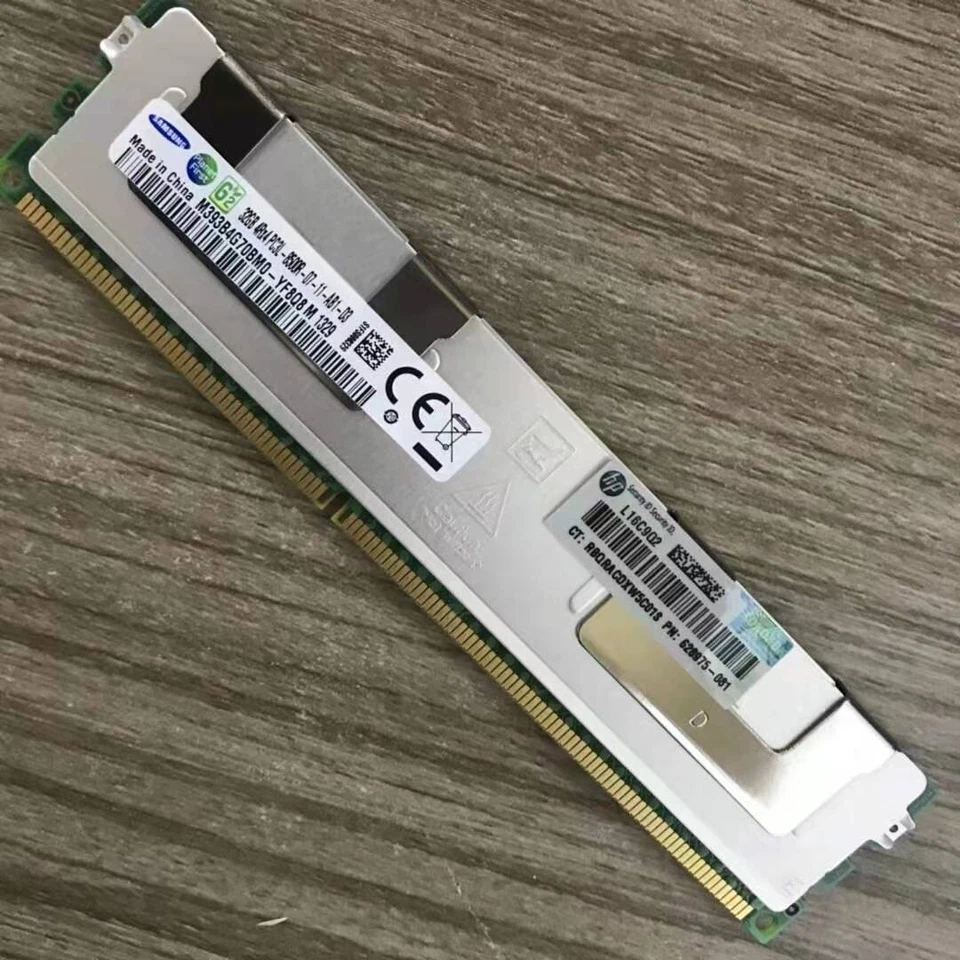 SAMSUNG 32GB DDR3 1066 4Rx4 PC3L-8500R M393B4G70BM0-YF8 240pin Server LRDIMM RAM - Image 1 of 1
