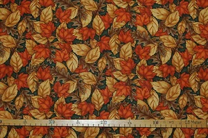 Tela de patchwork (18€/m²) 0,3 m otoño follaje hojas de colores granos de maíz 1,1 m de ancho - Imagen 1 de 4
