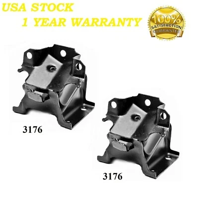 2PCS FRONT L & R MOTOR MOUNT FIT 2007 CHEVROLET SILVERADO 3500 CLASSIC 8.1L - Image 1 of 3