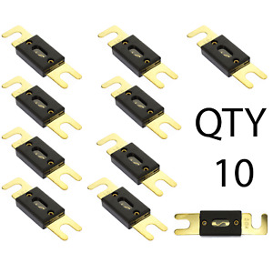 50 Amp Gold Plated ANL Inline Fuse by Voodoo Car Audio For Fuse holder (10 PACK)