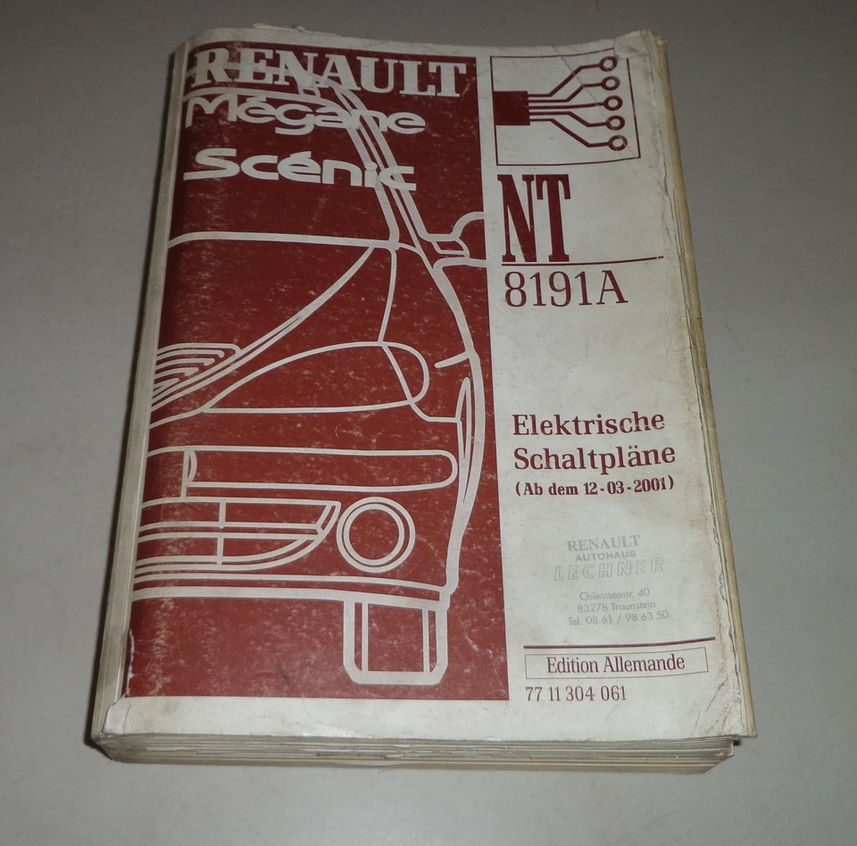 Werkstatthandbuch Eléctrico/Eléctrico Diagramas de Cableado Renault Mégane - Imagen 1 de 1