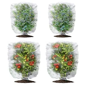 6 Pack Garden Bug Netting Insect Barrier Plant Mesh Netting with Drawstring - Picture 1 of 7