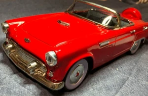 Tin Friction Ford Car 50's co.,Lt Red Thunderbird Box Showa retro Japan FS - Picture 1 of 20