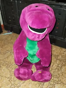 Barney & Friends Purple Dinosaur Interactive Talking Plush 1997 ActiMates Vintag - Picture 1 of 5