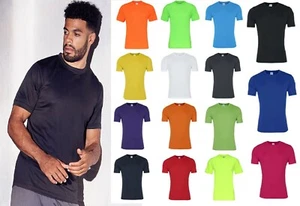 Cool Te Shirt MENS Smooth PERFORMANCE T-SHIRT 100% Polyester T-SHIRT Just AWDIs - Picture 1 of 22