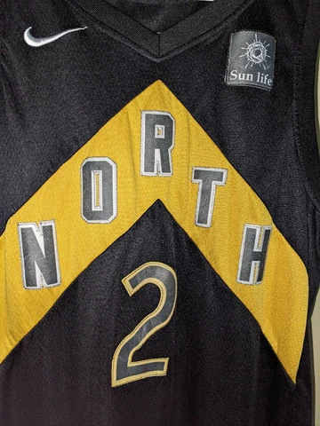 Kawhi Leonard Nike Jersey Toronto Raptors North NBA Black & Gold Size 44 Cover
