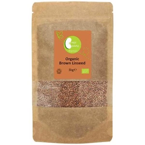 Organic Flaxseed Brown (Linseed) by Busy Beans Organic (3kg) - Picture 1 of 4