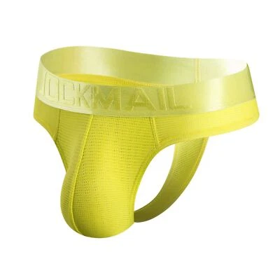 Roupa íntima masculina sexy verão G-Strings e tanga gelo seda academia esporte jockstraps - Imagem 1 de 4