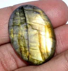 34.68 CTS Natural Labradorite Oval Cabochon 30x21 mm Untreated Loose Gemstone - Picture 1 of 8