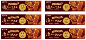 Leche japonesa caramelo sal caramelo dulce masticar mantequilla crema bocadillo azúcar lotte 54 g - Imagen 1 de 15