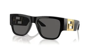 Versace Sonnenbrille poliert schwarz gold Logo VE 4403 GB1/87 mit Etui - Bild 1 von 13