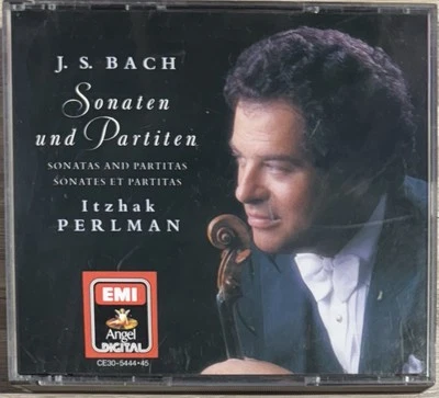 PERLMAN-BACH: SONATAS AND PARTITAS FOR SOLO VIOLIN (2xCD Box, 1989 EMI Japan) - Image 1 of 2