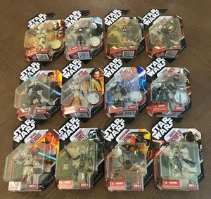Lote de 12 figuras de acción del 30 aniversario de Star Wars monedas ROTS La venganza de los Sith - Imagen 1 de 7