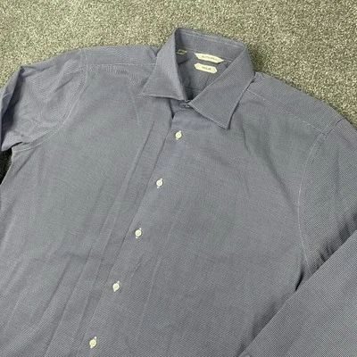 Camisa de vestir Suit Supply para hombre 16,5 42 abotonada pata de gallo manga larga viajero Foto 1 de 4