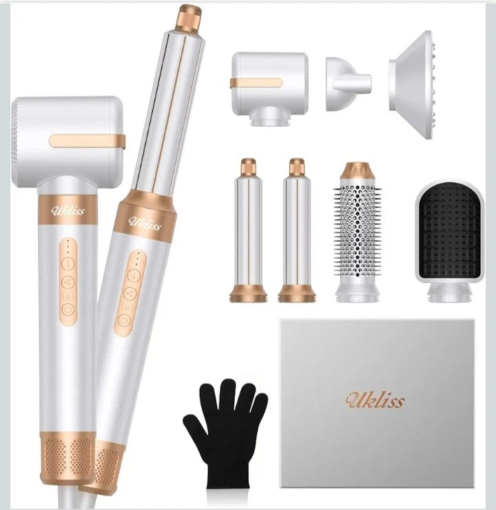 Cepillo secador de pelo 7 en 1.110000 RPM secador de pelo con difusor para rizado y retorcido  Foto 1 de 4